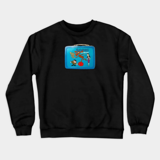 Bullwinkle Lunch Box Crewneck Sweatshirt by offsetvinylfilm